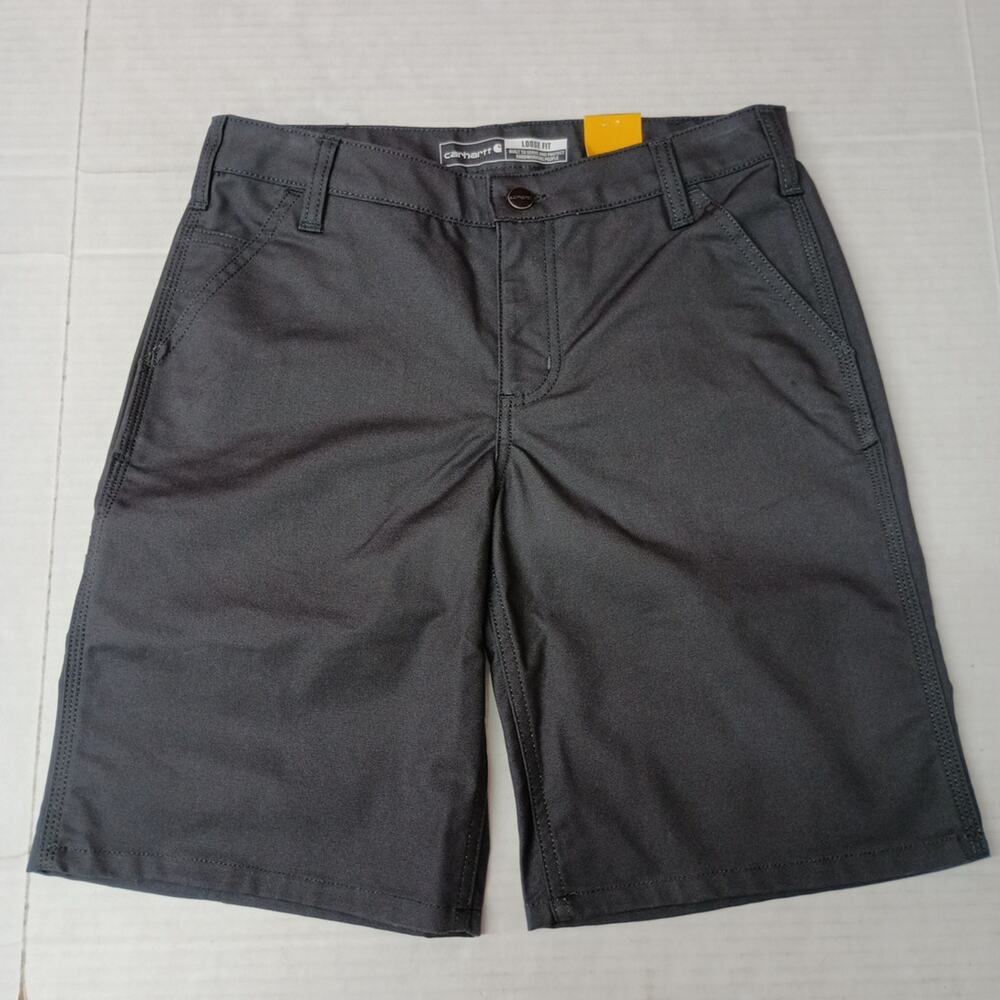 Carhartt Women's Canvas Work Shorts Gray Loose‎ Flex Size 6